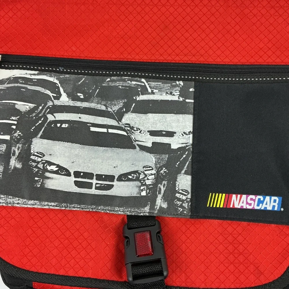 NASCAR Racing Messenger‎ Bag Red Black Shoulder Bag Racing Cars Logo